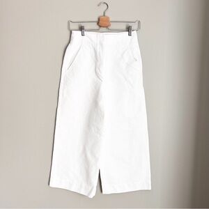 Tibi White Wide Leg Pants Trousers